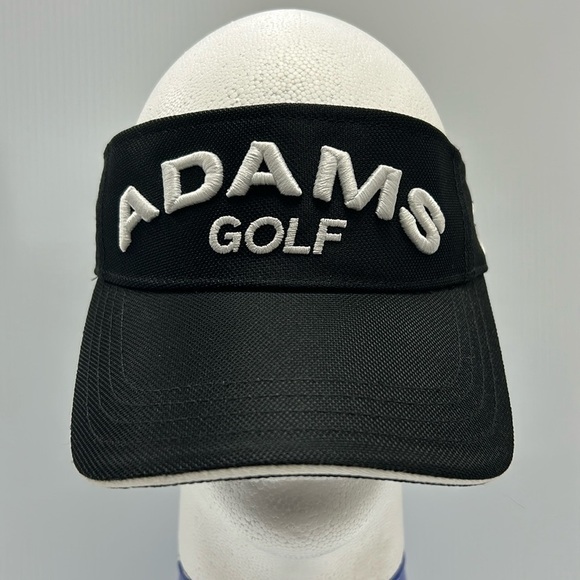 Adams Golf Visor Imperial Made In A7 Fast IDEA Strapback Black‎ EUC - Picture 1 of 6